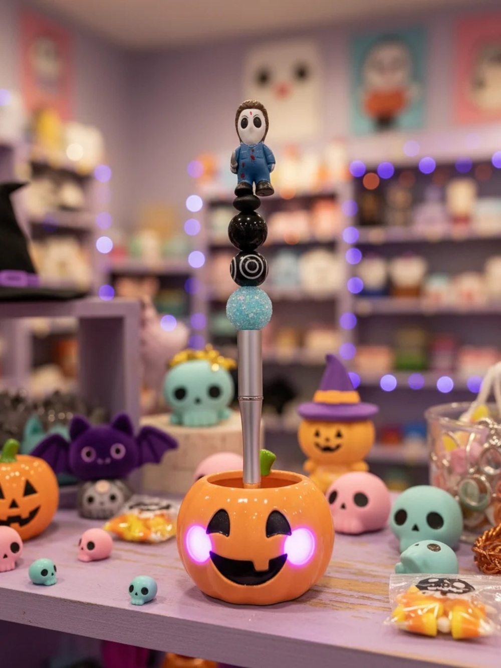 Cute Halloween Michael Myers Movie Halloween beaded pen